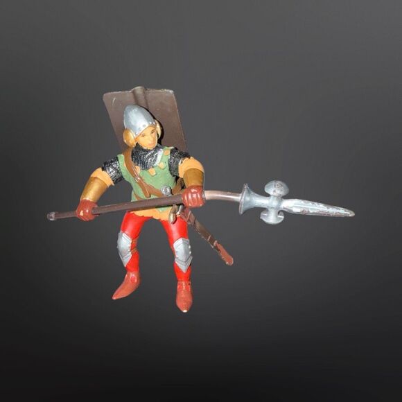 Papo 39381 Infantry Man Red Knight w/Sheild Figure B7 - Picture 5 of 6